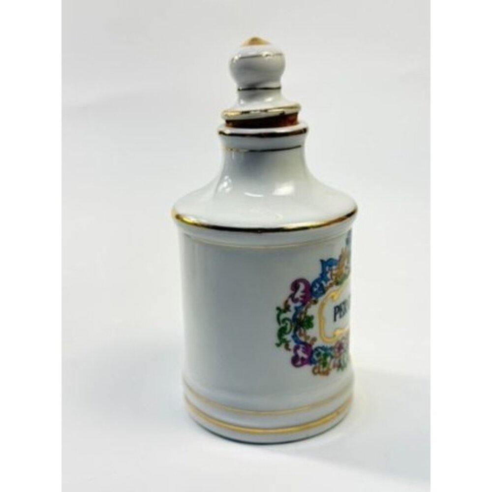 Apothecary Jars Paris France Style Porcelain Hand Painted Gold Trim Made Japan - Picture 8 of 16
